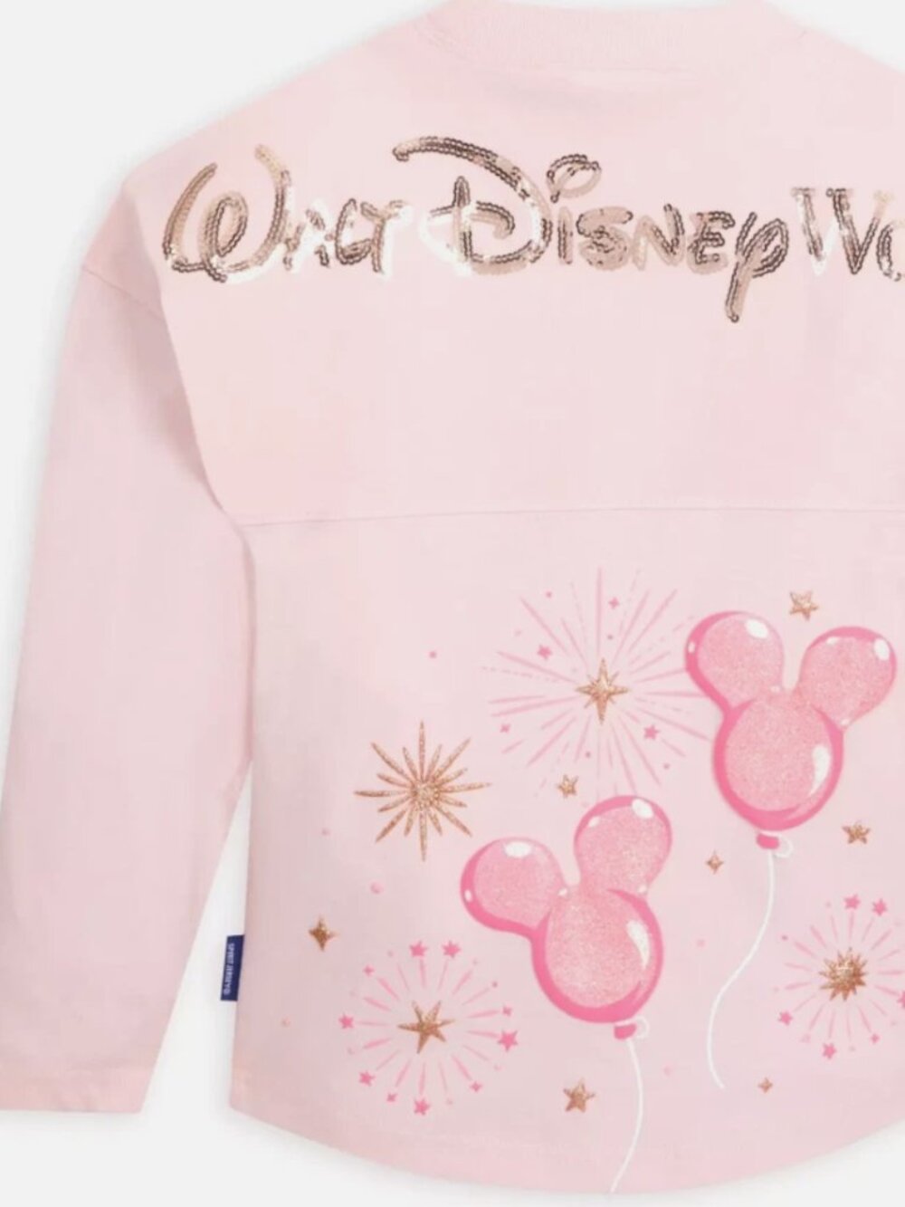 Disneyland Resort Pink Sequin Logo DISNEY Jersey size L